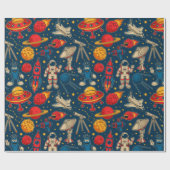 宇宙包装紙 ラッピングペーパー (フラット)