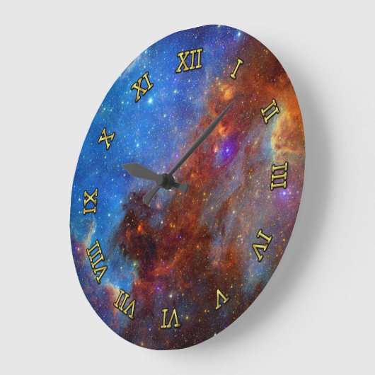 宇宙北アメリカ星雲 ラージ壁時計 (傾斜)