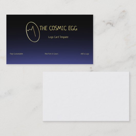 宇宙卵ジオグリフロゴ 名刺 (正面/裏面)