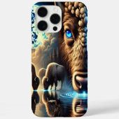 宇宙反射シーンの中のエーテル様式のバッファロー Case-Mate iPhoneケース (裏面)