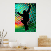 宇宙吹雪のスノーボード ポスター (キッチン)