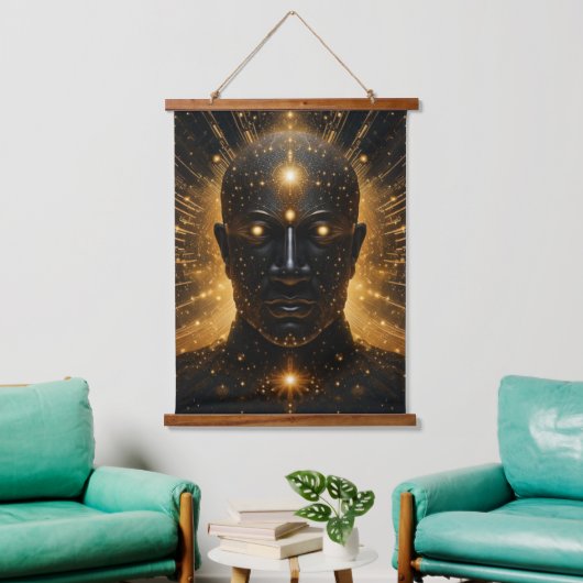 宇宙啓発 吊り下げ型タペストリー (リビング)