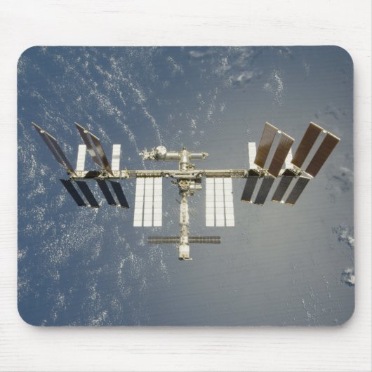 宇宙国際的ステーションのバックドロップ マウスパッド (正面)