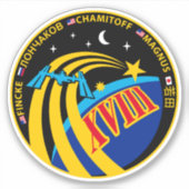 宇宙国際的駅探検隊ISS-18 シール (正面)