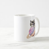 宇宙土星の宇宙飛行士 コーヒーマグカップ (正面右)