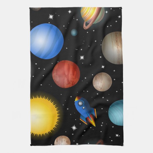 宇宙型 キッチンタオル (縦)