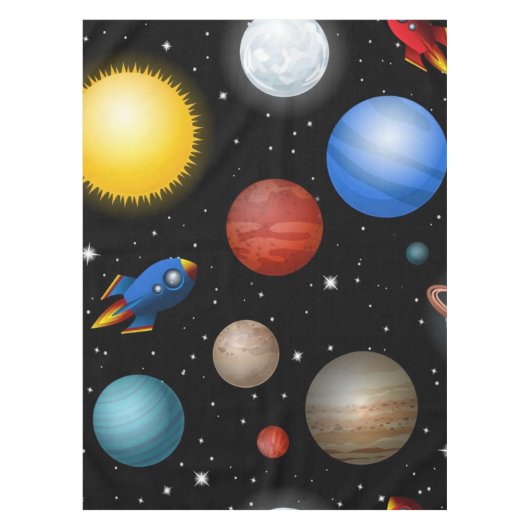 宇宙型 テーブルクロス (正面)