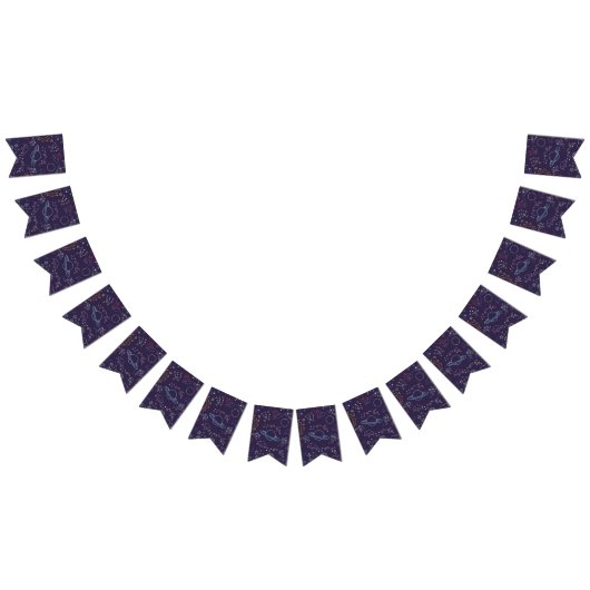 宇宙型 バンティングフラッグ (全)