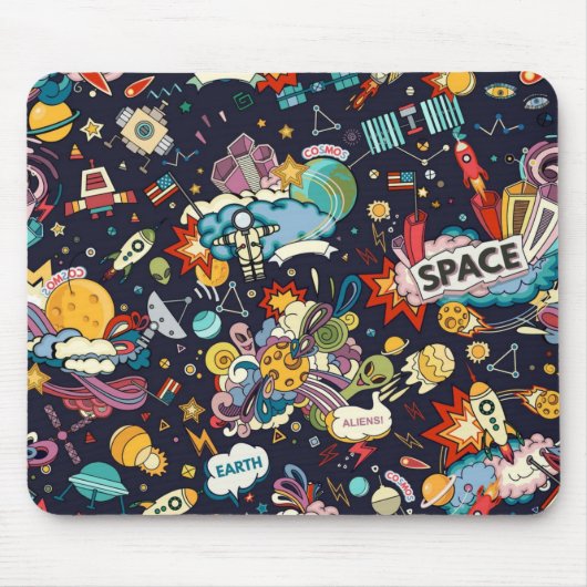 宇宙型 マウスパッド (正面)