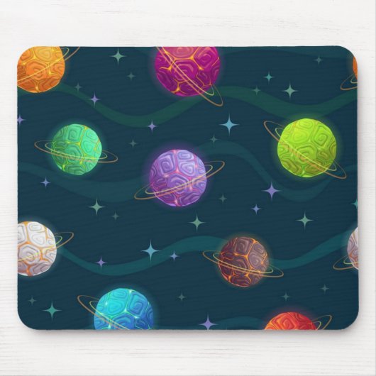 宇宙型 マウスパッド (正面)