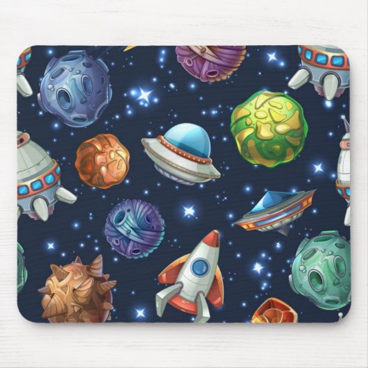 宇宙型 マウスパッド (正面)
