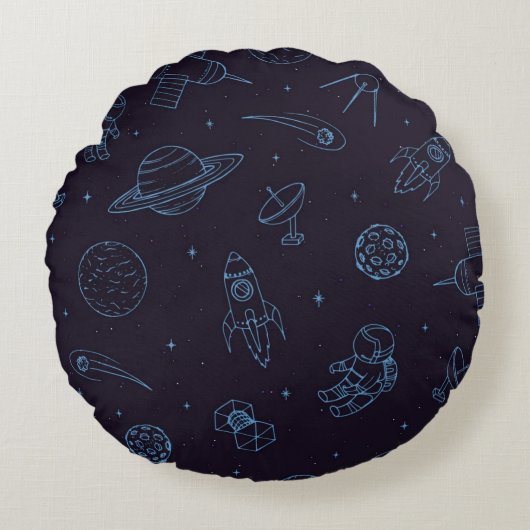 宇宙型 ラウンドクッション (正面)
