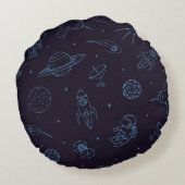 宇宙型 ラウンドクッション (裏面)