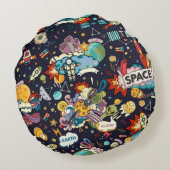 宇宙型 ラウンドクッション (裏面)