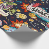 宇宙型 ラッピングペーパー (角)