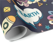 宇宙型 ラッピングペーパー (ロールコーナー)