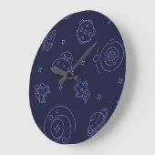 宇宙型 ラージ壁時計 (傾斜)