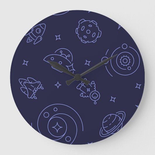 宇宙型 ラージ壁時計 (正面)