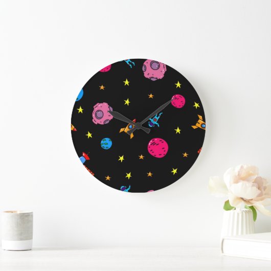宇宙型 ラージ壁時計 (ホーム)