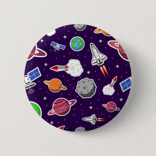 宇宙型 缶バッジ (正面)