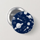 宇宙型 缶バッジ (正面&裏面)