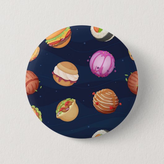 宇宙型 缶バッジ (正面)