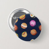 宇宙型 缶バッジ (正面&裏面)