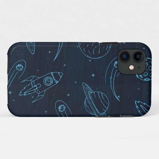宇宙型 Case-Mate iPhoneケース (裏面(横))