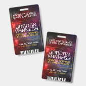 宇宙塵数々のの星野 バッジ (Front & Back)