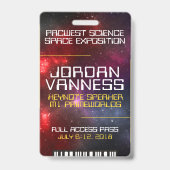 宇宙塵数々のの星野 バッジ (Back)