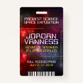 宇宙塵数々のの星野 バッジ (正面)