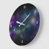 宇宙塵数々のの星野 ラージ壁時計 (傾斜)