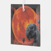 宇宙墓地スカルハロウィン銀河系オブホラー ガラスオーナメント (正面左)