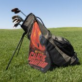 宇宙墓地スカルハロウィン銀河系オブホラー ゴルフタオル (グリーン)