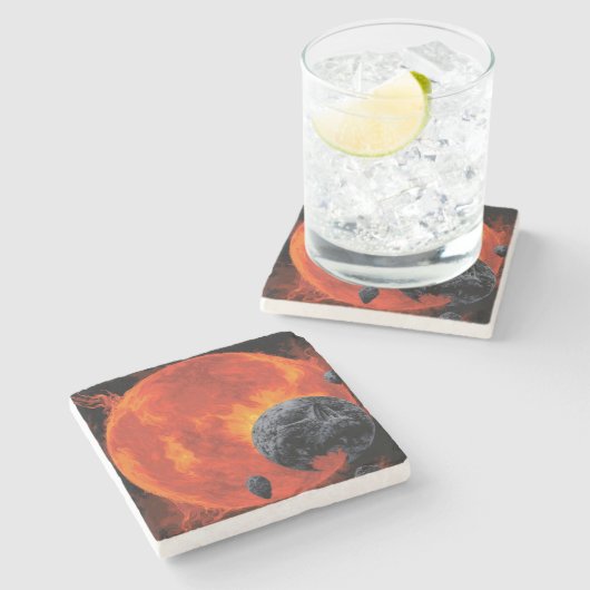 宇宙墓地スカルハロウィン銀河系オブホラー ストーンコースター (横)