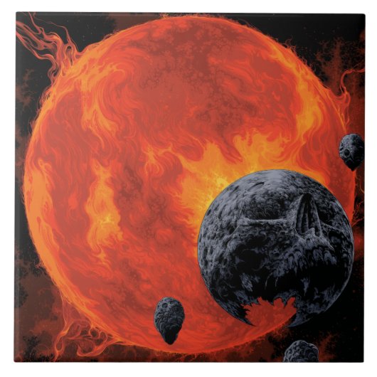 宇宙墓地スカルハロウィン銀河系オブホラー タイル (正面)