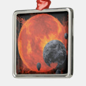 宇宙墓地スカルハロウィン銀河系オブホラー メタルオーナメント (左)