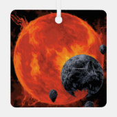 宇宙墓地スカルハロウィン銀河系オブホラー メタルオーナメント (裏面)