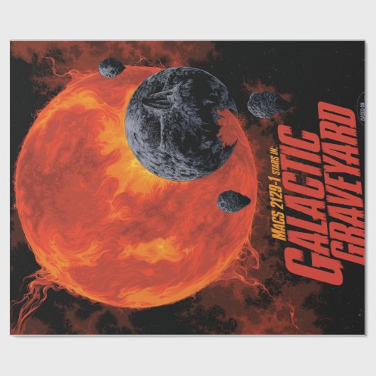 宇宙墓地スカルハロウィン銀河系オブホラー ラッピングペーパー (フラット)