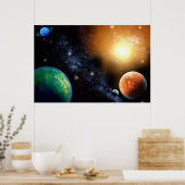 宇宙壁壁画ポスターボーイズベッドルーム ポスター (キッチン)