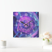 宇宙壁時計 スクエア壁時計 (ホーム)