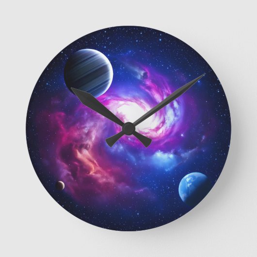 宇宙壁時計 ラウンド壁時計 (正面)