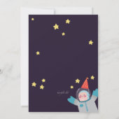 宇宙外パーティの招待状 招待状 (裏面)