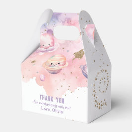 宇宙外惑星ピンクの女の子の誕生日 フェイバーボックス