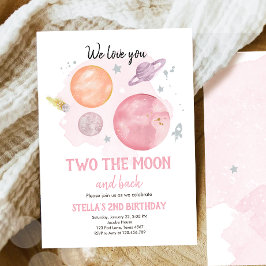 宇宙外惑星2ザムーンガール誕生日 招待状