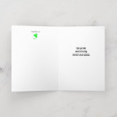 宇宙外面挨拶、おもしろいクリスマスカード 箔グリーティングカード (内側レイダウン)