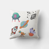 「宇宙夢の宇宙飛行士・望遠鏡枕」 クッション (裏面)