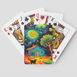 『宇宙夢の風景と神秘的な夜』 トランプ