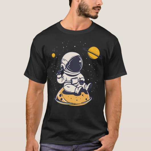宇宙夢宇宙飛行士の冒険宇宙探検家 Tシャツ (正面)