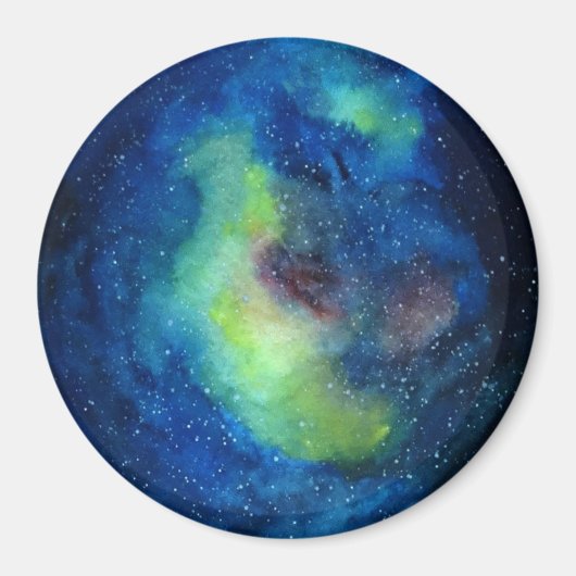 宇宙大型7.6 Cm丸磁石 マグネット (正面)